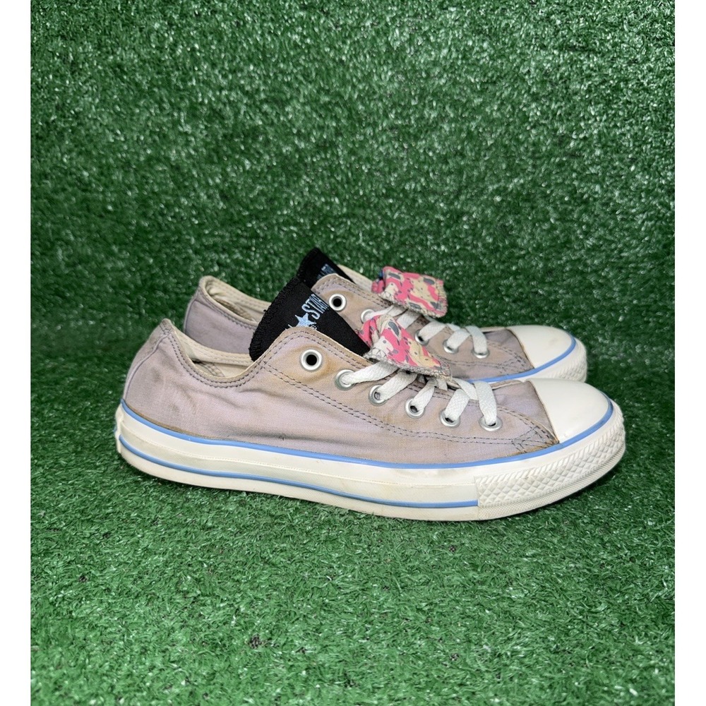 Vintage Converse Sneakers Women Size 9 Double Tongue Faded Y2K Casual Shoes